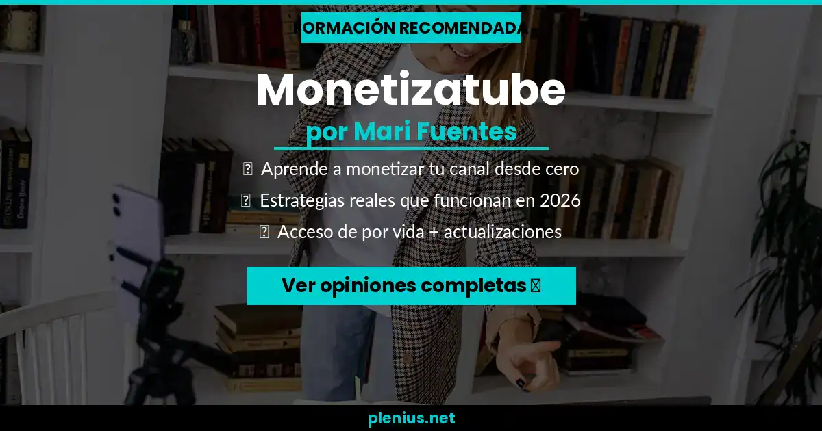 Portada del curso Monetizatube de Mari Fuentes para aprender a monetizar un canal de YouTube